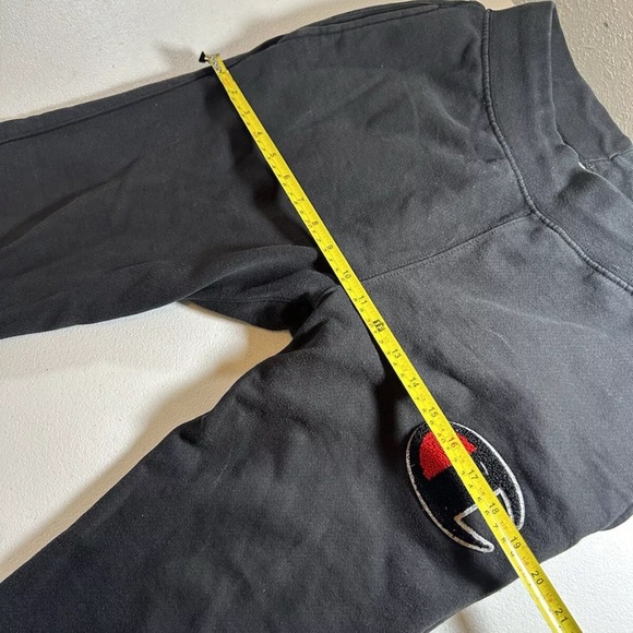 Mens Champion Tech Fleece Black Joggers Sweatpants Medium - Picture 3 of 9
